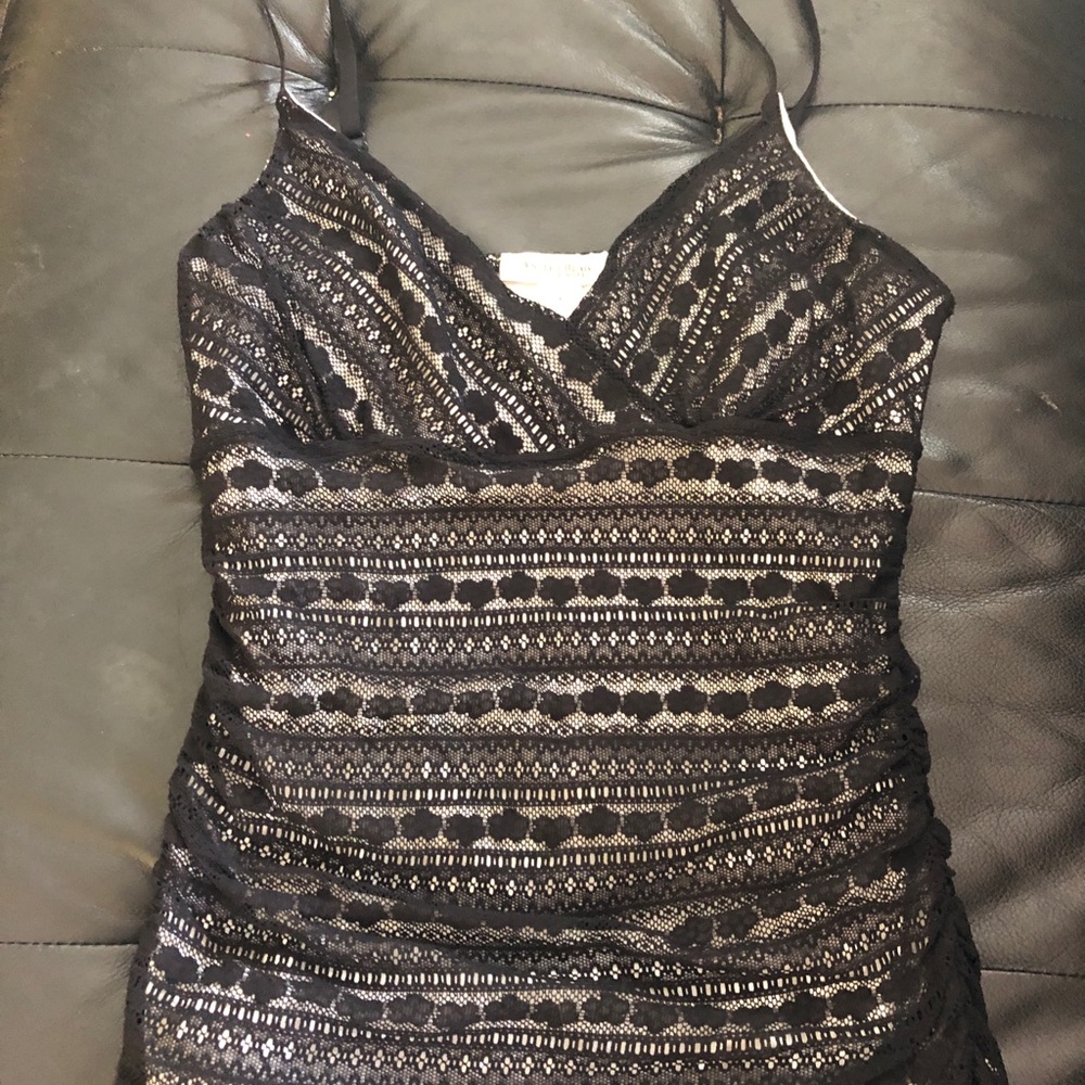 Skinny straps top.